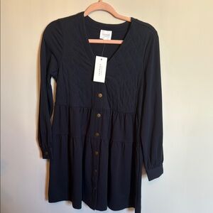 Universal Thread Navy Button-Up Dress